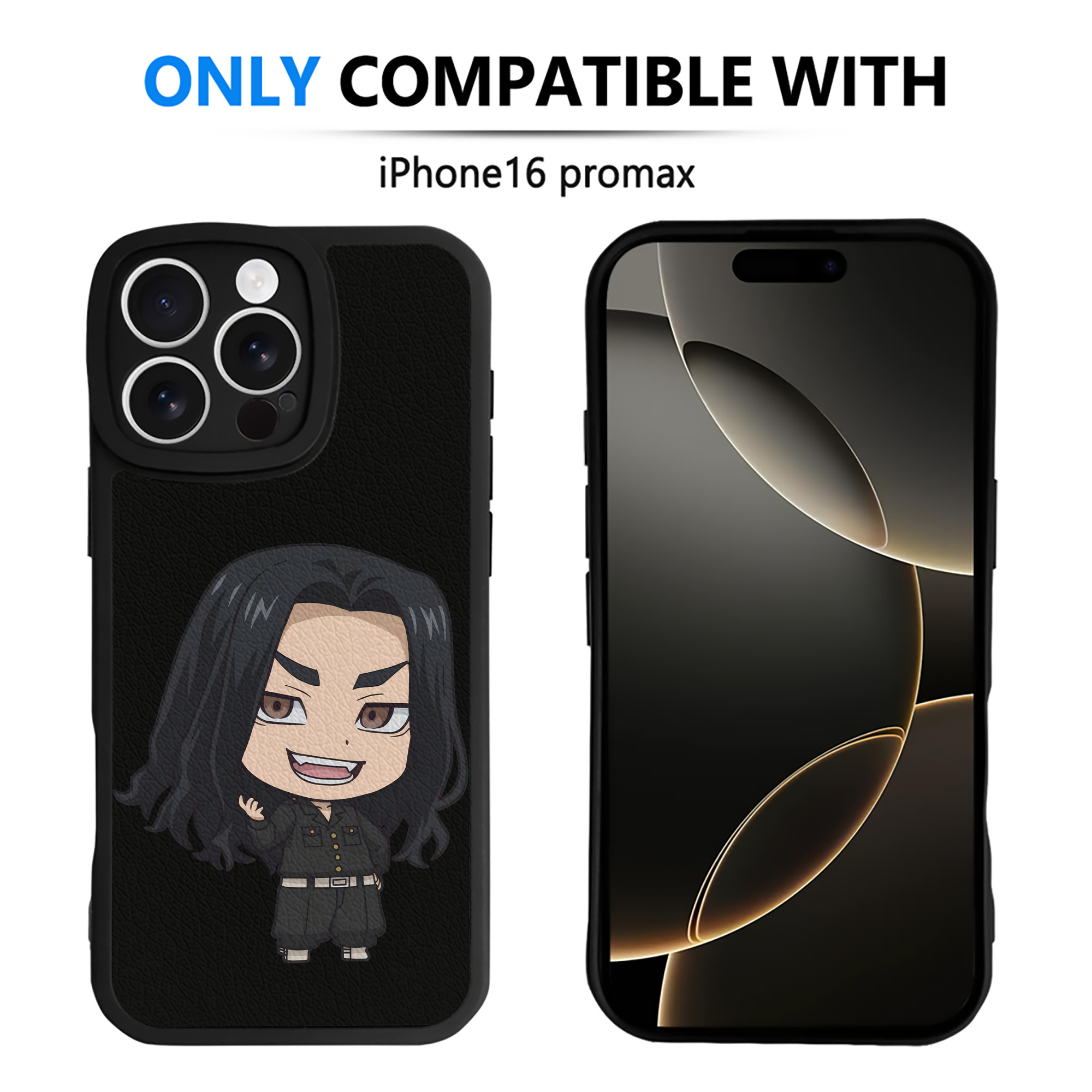 （画像用） 東京リベンジャーズ Tokyo Revengers 【iPhone 16シリーズ対応】シリコンスマホケース（レザー調） 材質：シリコン